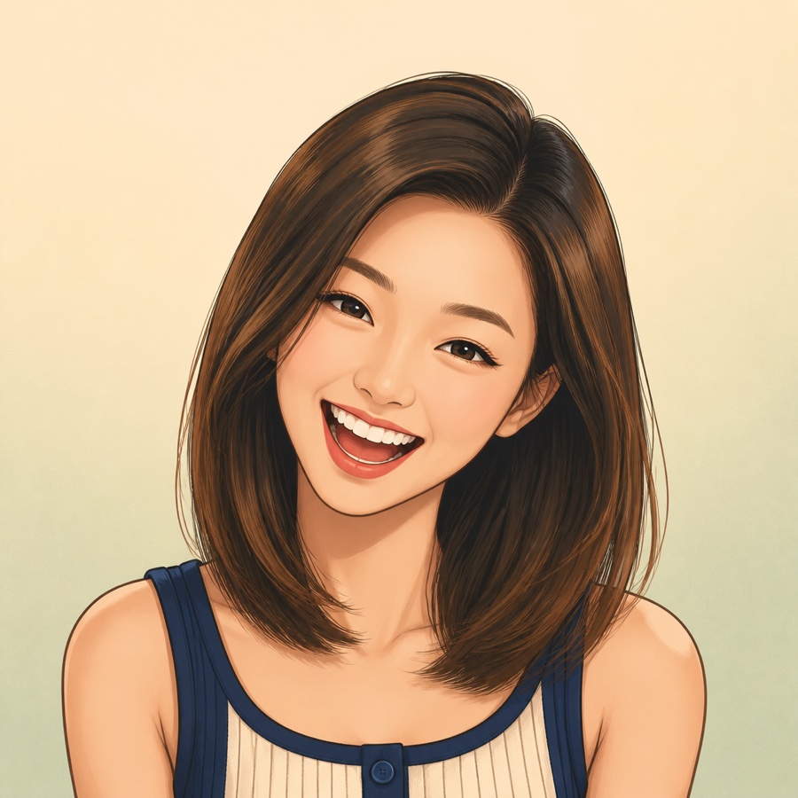 Cartoon portrait of Kelly